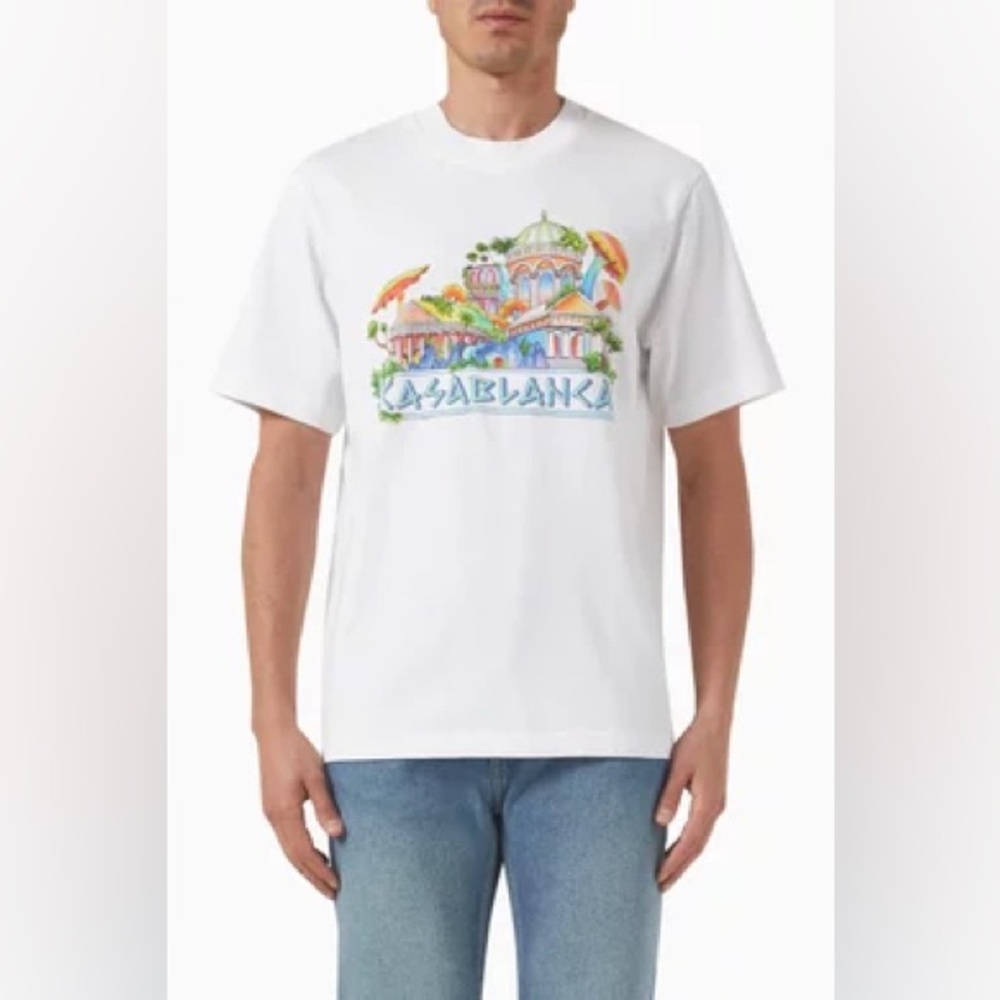 Casablanca The Road To Knowledge Printed T-shirt in Cotton-jersey